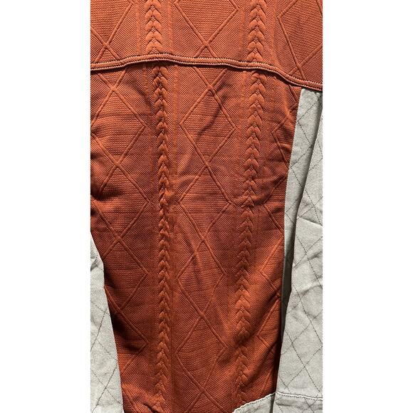 POL Women’s Quilted Colorblock Jacket in Olive Brick Multi - Picture 5 of 7